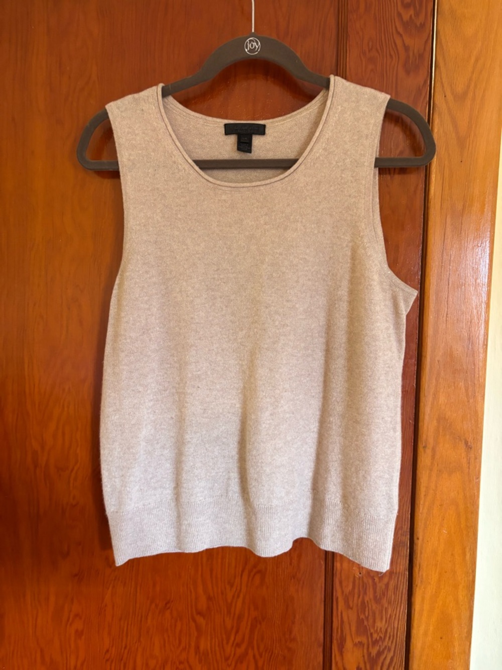 Brooks Brothers Beige Sleeveless Knit Top
